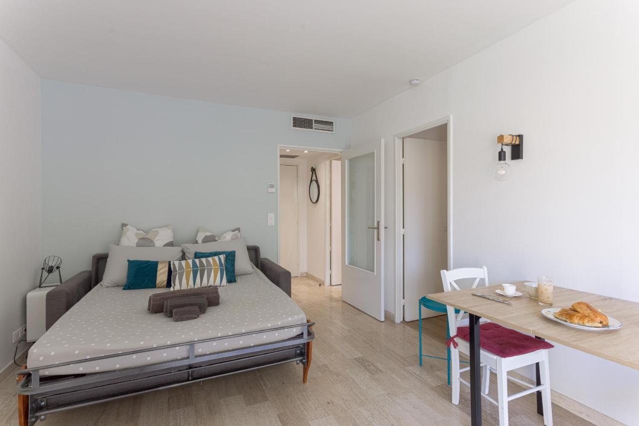 Cosy Studio - Centre Cannes - Terrasse - Clim - Wifi Exterior foto